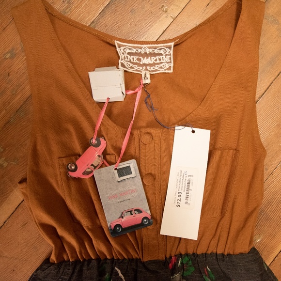 NWT Pink Martini Malabar Button Tank Dress - Picture 5 of 6